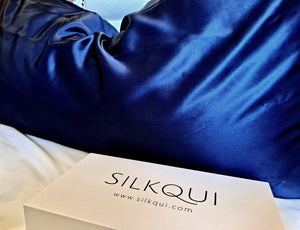 SILKQUI 100% PURE MULBERRY SILK PILLOWCASE 22 Momme 600 Thread Count